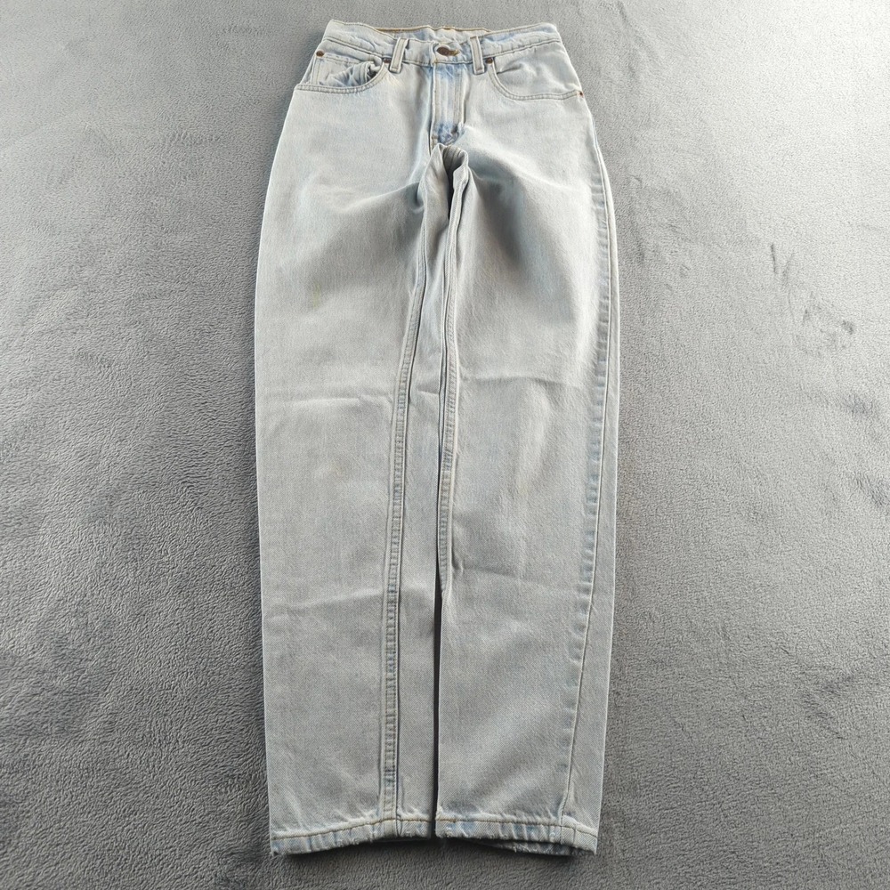 Vintage Levis 550 Jeans Youth 1 Medium Light Wash Relaxed Fit Tapered USA 90s